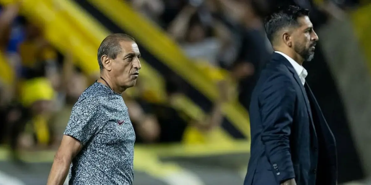 Ramón Díaz, técnico do Corinthians, e Emiliano Díaz, auxiliar técnico do Corinthians. Foto: Instagram