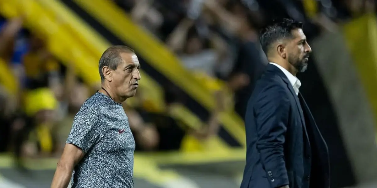 Ramón Díaz, técnico do Corinthians, e Emiliano Díaz, auxiliar técnico do Corinthians. Foto: Instagram