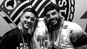 Rodirgo Garro, meio-campista do Corinthians, e Yuri Alberto, atacante do Corinthians. Foto: Instagram