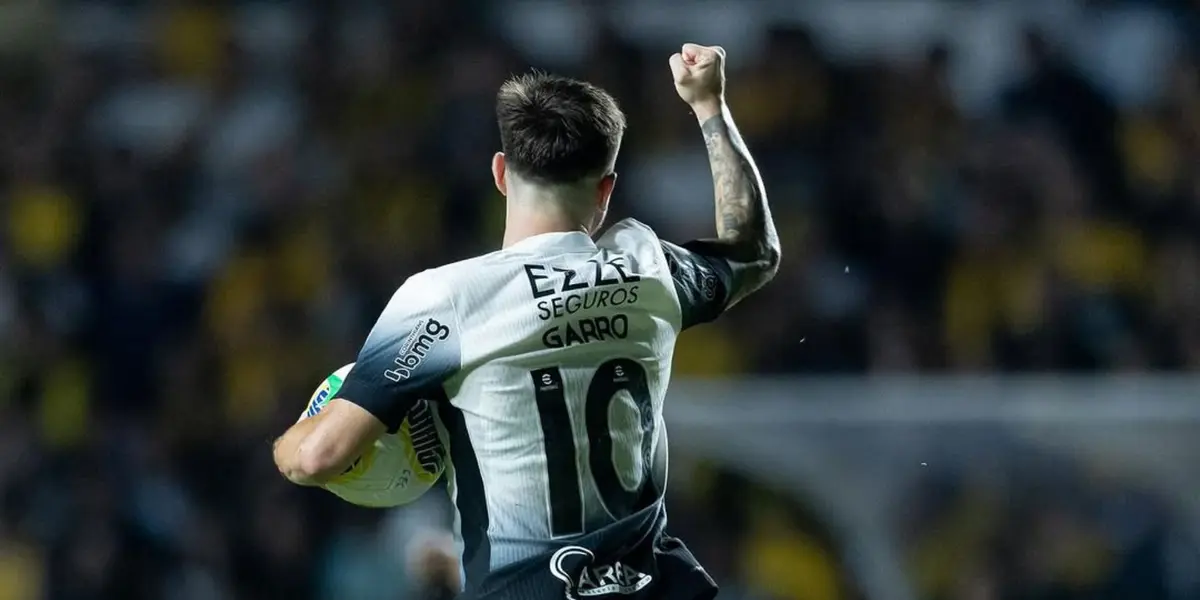 Rodrigo Garro comemorando gol pelo Corinthians. Foto: Instagram