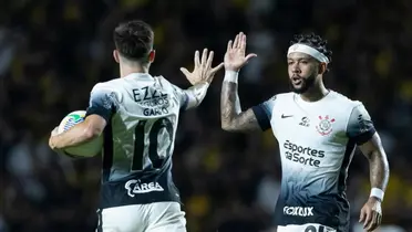 Rodrigo Garro, meio-campista do Corinthians, e Memphis Depay, atacante do Corinthians. Foto: Instagram