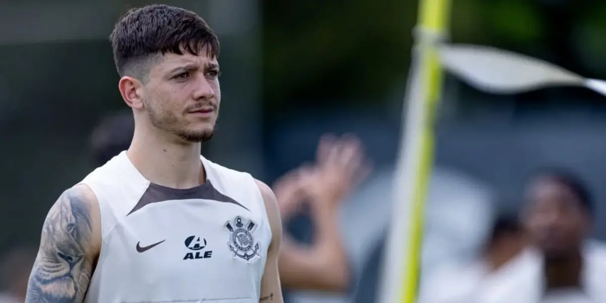 Rodrigo Garro no CT do Corinthians. Foto: Instagram