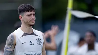 Rodrigo Garro no CT do Corinthians. Foto: Instagram