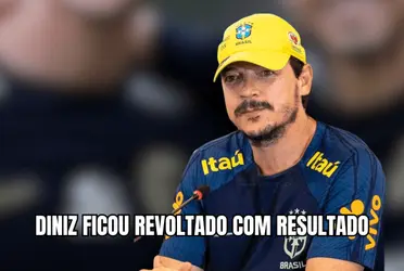 Técnico ficou furioso com a derrota