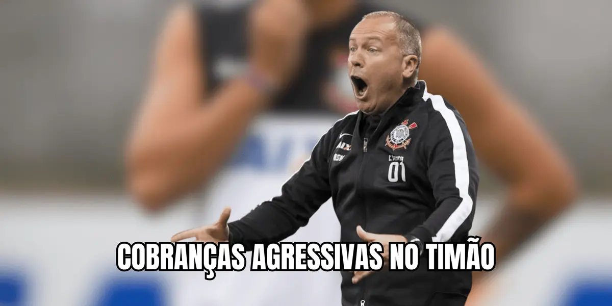 Técnico tem disparado cobranças com força no Corinthians