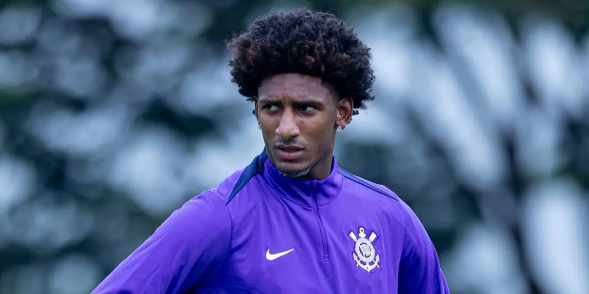 Thales Magno em treino no CT do Corinthians. Foto: Instagram