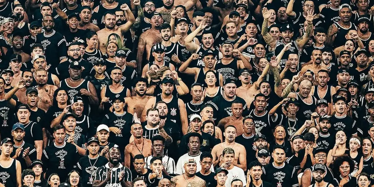 Torcia do Corinthians na Neo Química Arena. Foto: Instagram