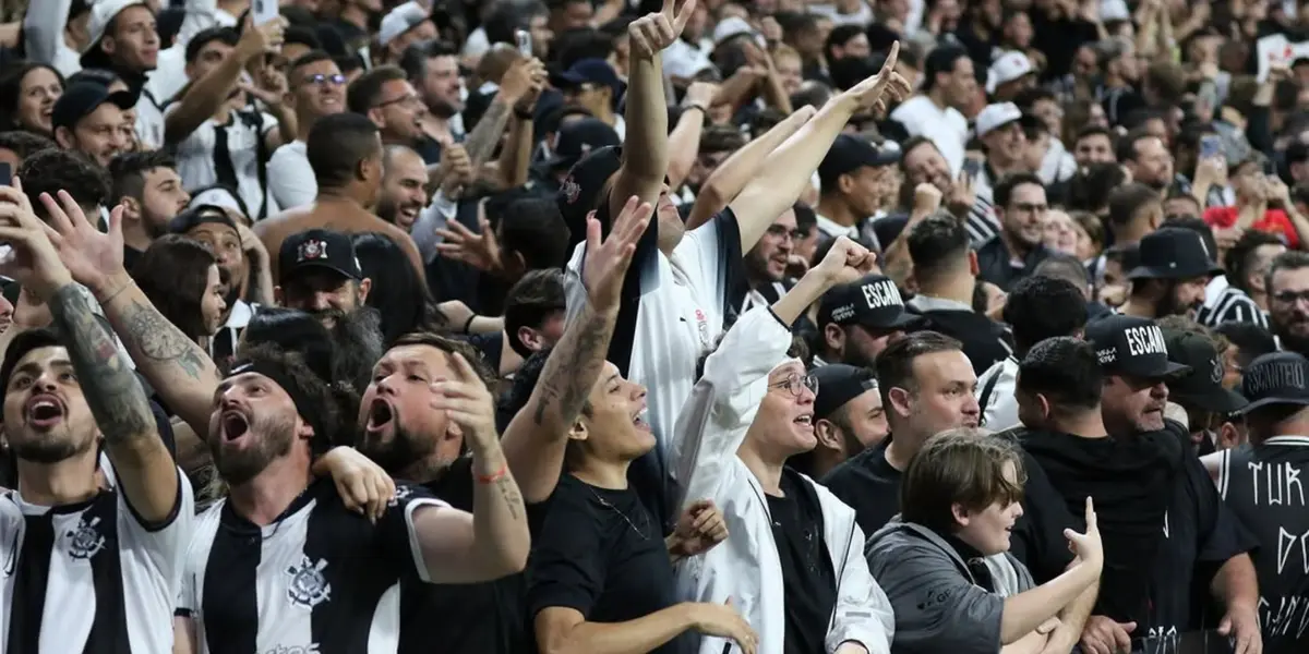 Torcida do Corinthians na Neo Química Arena. Foto: Instagram