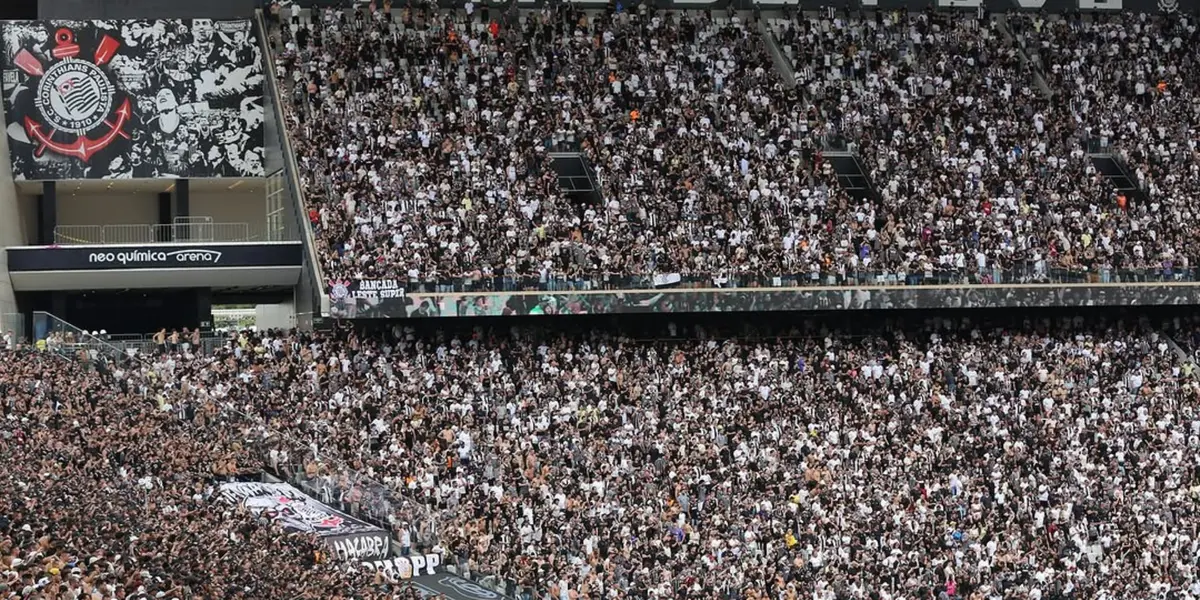 Torcida do Corinthians na Neo Química Arena. Foto: Instagram