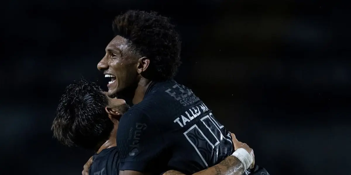 Yuri Alberto e Talles Magno comemorando um gol. Foto: Instagram