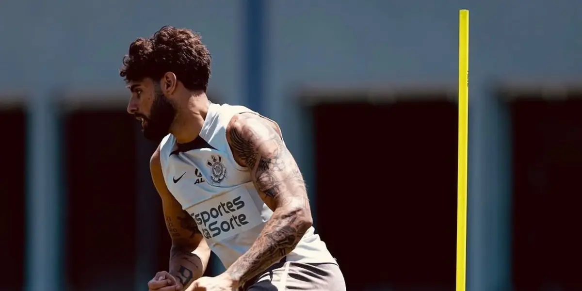 Yuri Alberto no CT do Corinthians. Foto: Instagram