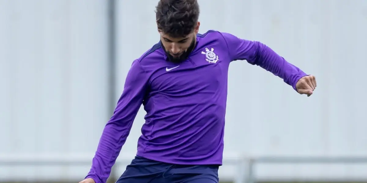 Yuri Alberto no CT do Corinthians. Foto: Instagram